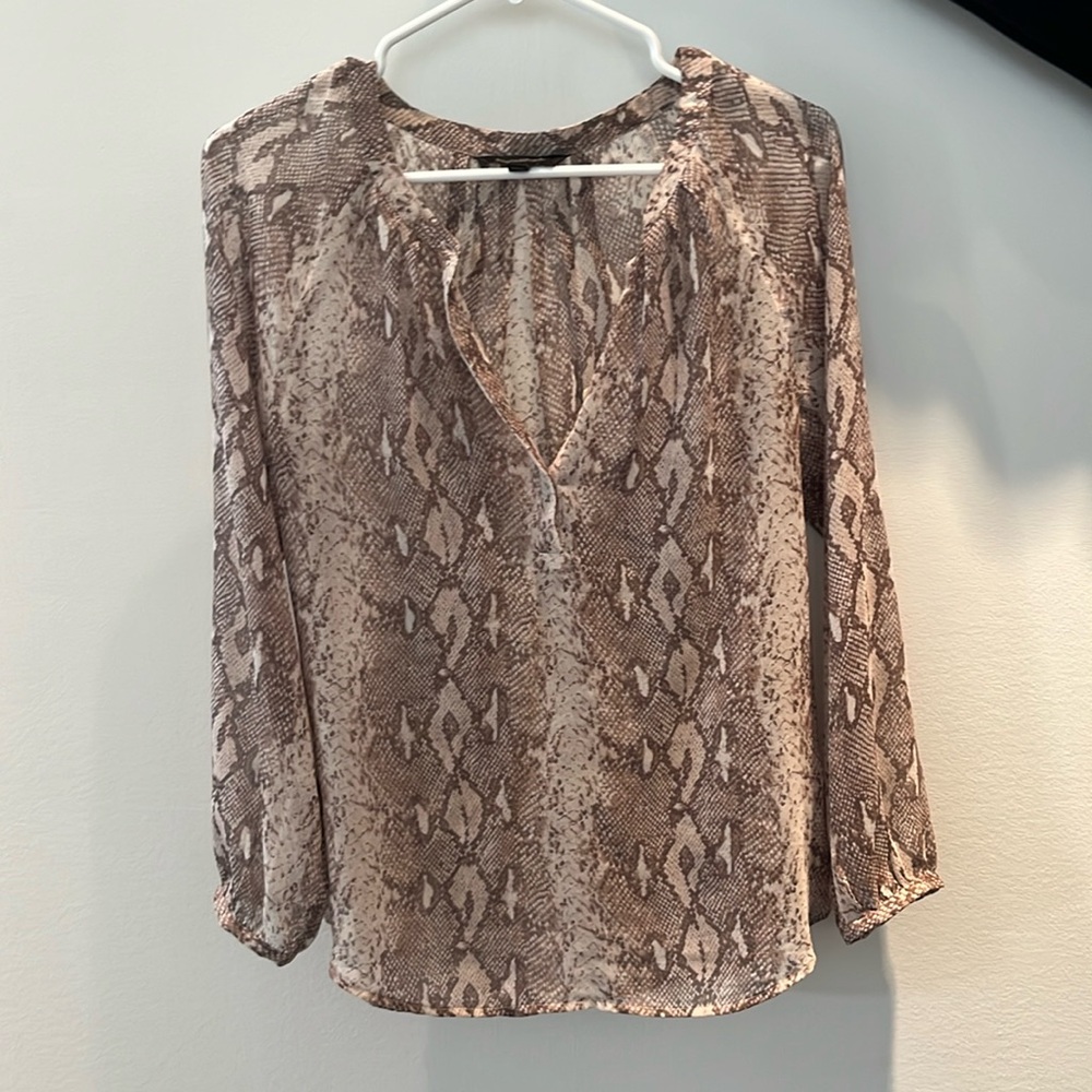 Banana Republic Snakeskin Blouse